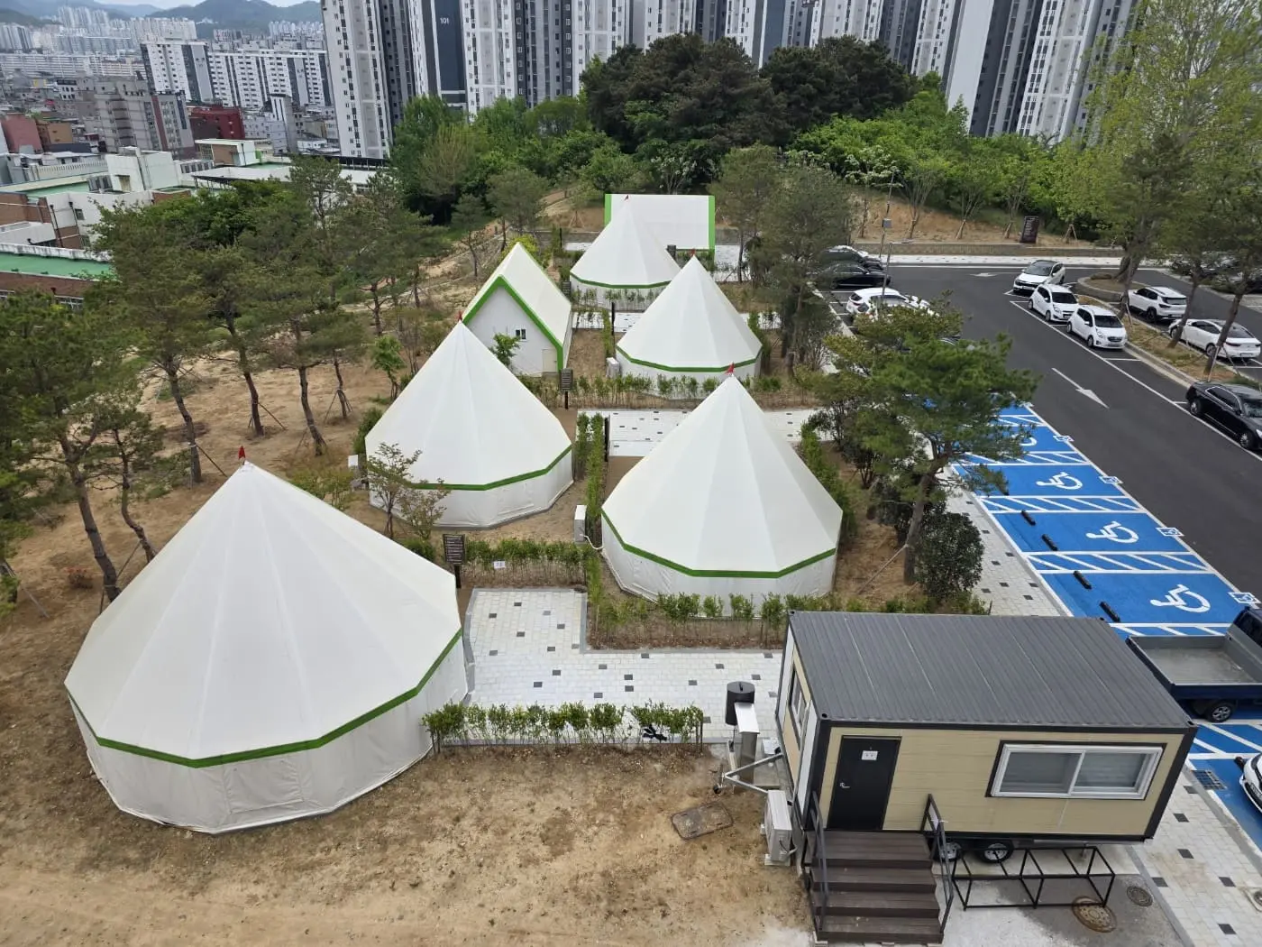 월산근린공원 야영장 야영장 전경 이미지