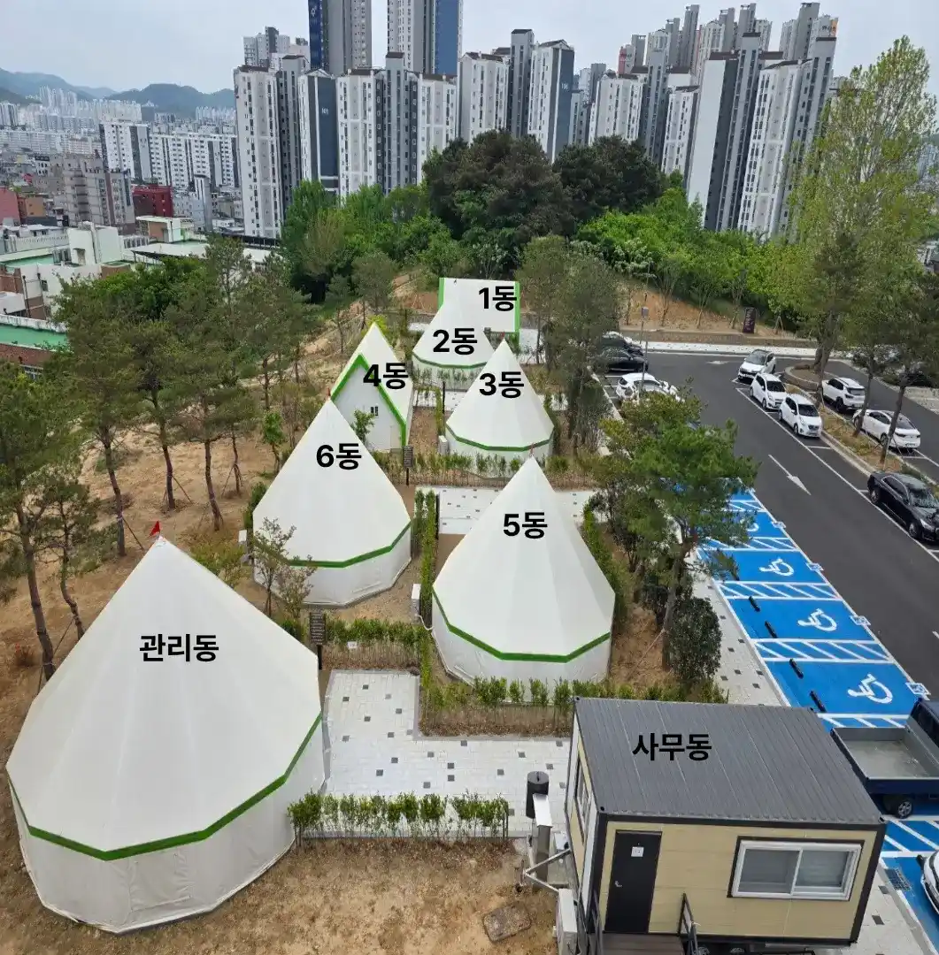 야영장 전체 지도